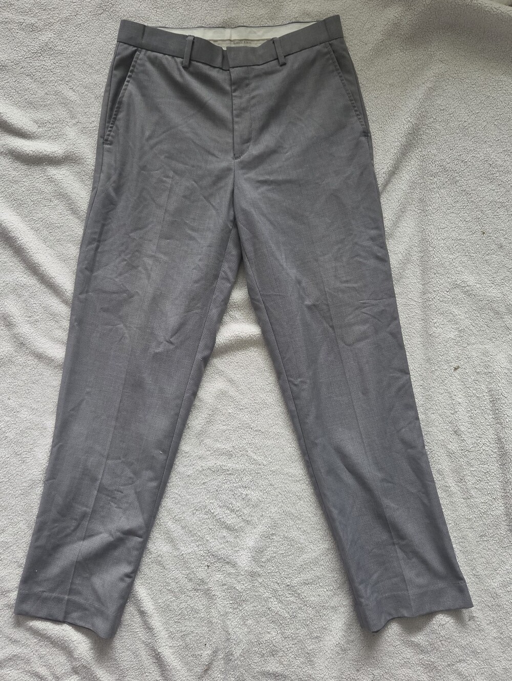 Calvin Klein Men's Gray Dress Pants - Classic Tailored Fit